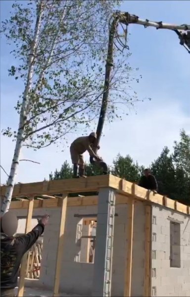 Бетонирование монолитного пояса в Нижнем Новгороде